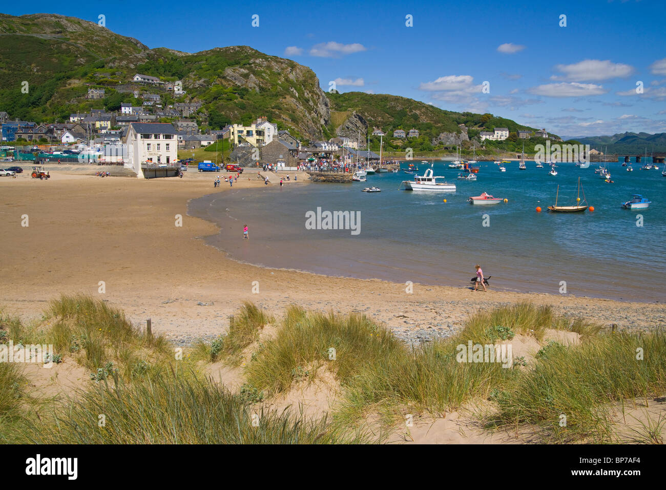 Barmouth, harbour, summer festival, boats, North Wales, UK Stock Photo