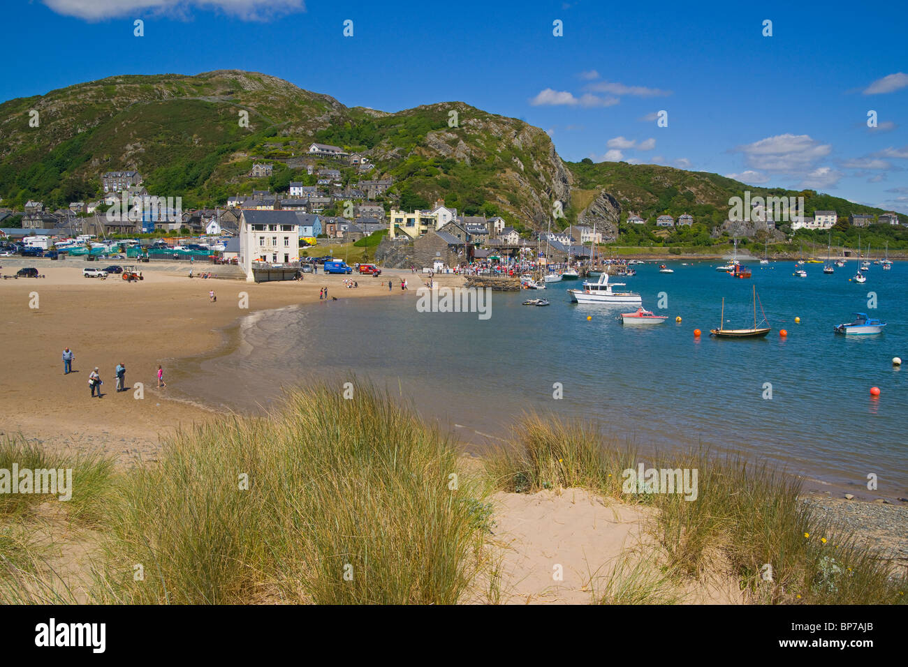 Barmouth, harbour, summer festival, boats, North Wales, UK Stock Photo