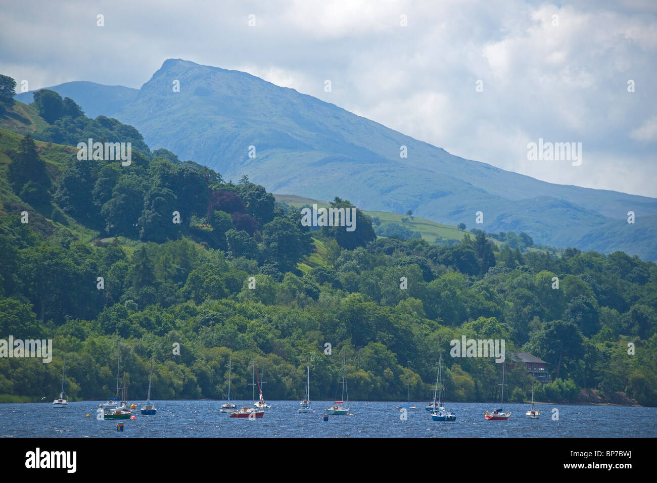 Lake Bala, sailing, Gwynedd, Snowdonia, north Wales, UK Stock Photo Alamy