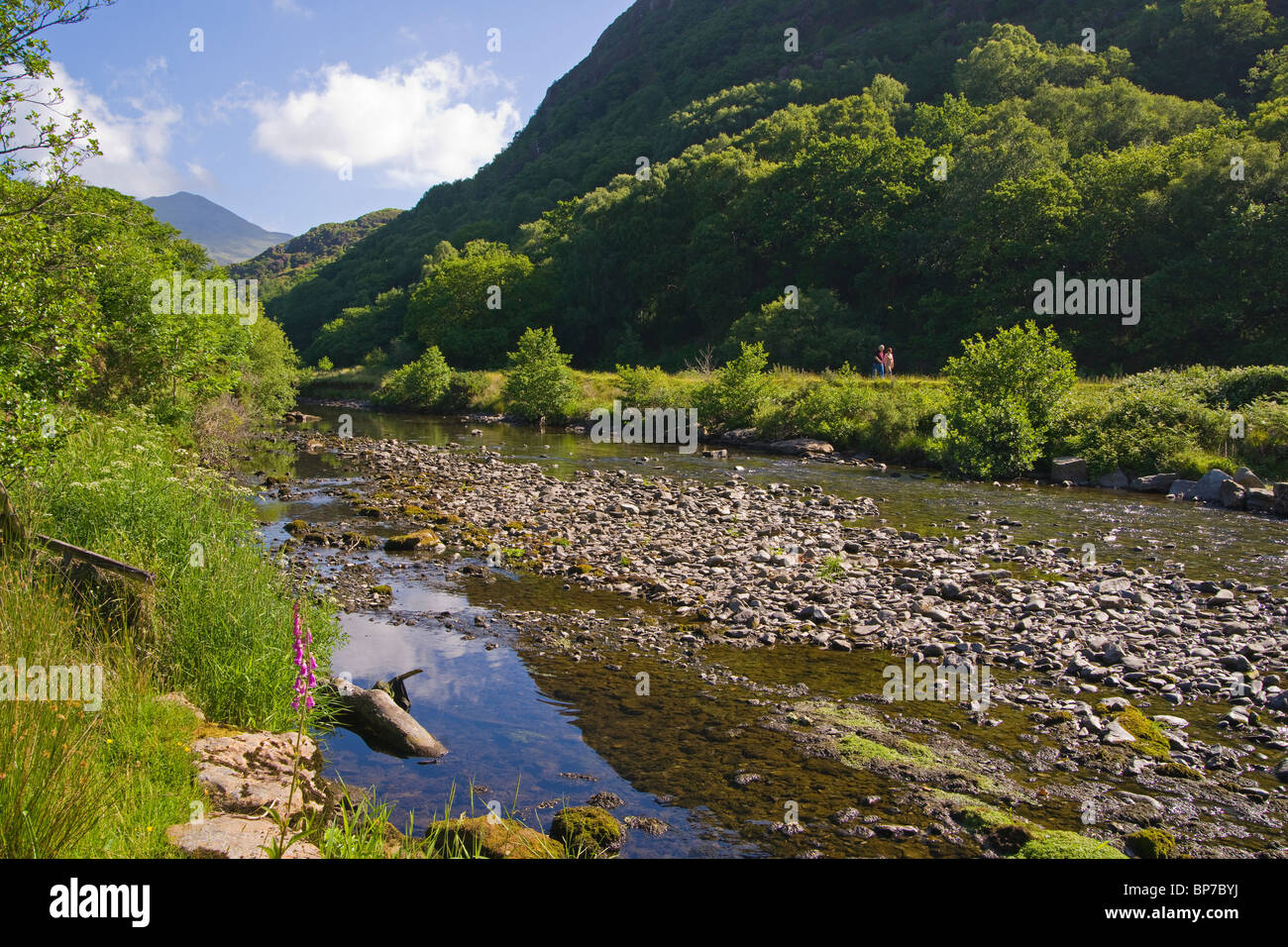 Beddgelert, Aberglaslyn pass, Gwynedd, Snowdonia, north Wales, UK Stock Photo