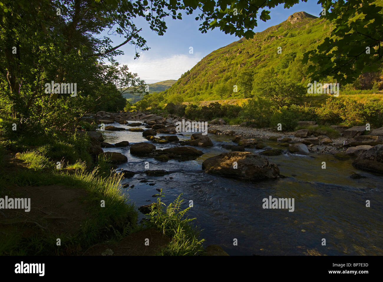 Beddgelert, Aberglaslyn, Gwynedd, Snowdonia, north Wales, UK Stock Photo