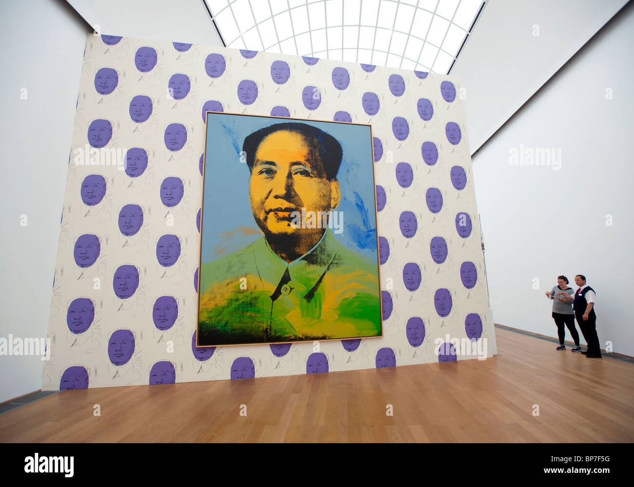 Painting of Chairman Mao by Andy Warhol at Hamburger Bahnhof Museum of Contemporary Art in Berlin Germany Stock Photo