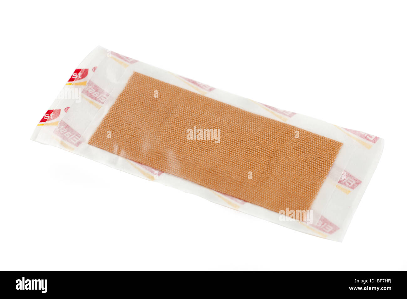 Elastoplast plaster in unopened protective sleeve Stock Photo