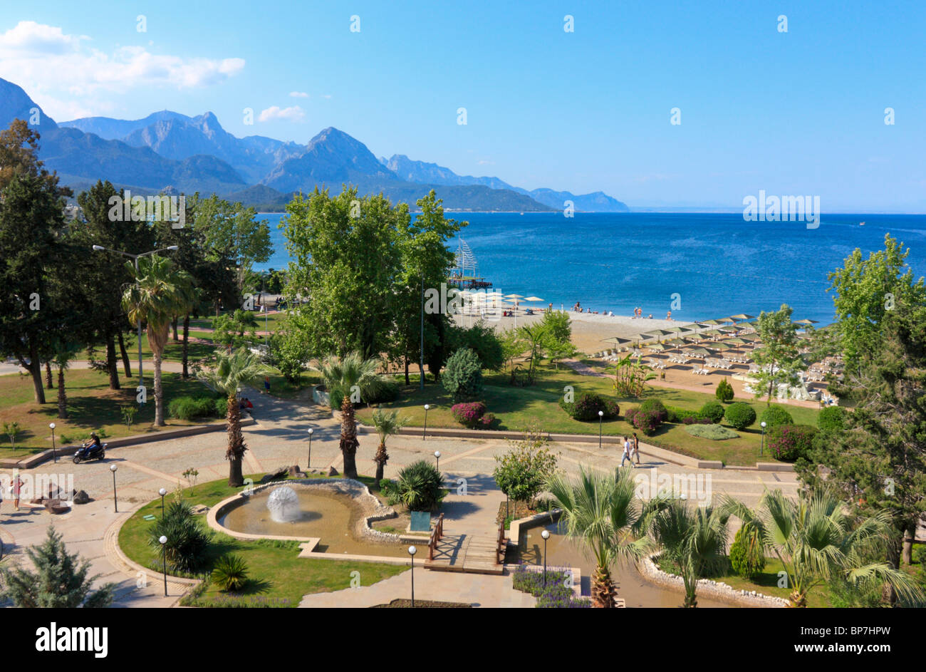 Beach and coastline view in Kemer, Antalya, Turkey Stock Photo - Alamy