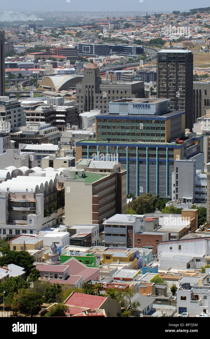 Cape Town city centre business buildings including the large Netcare