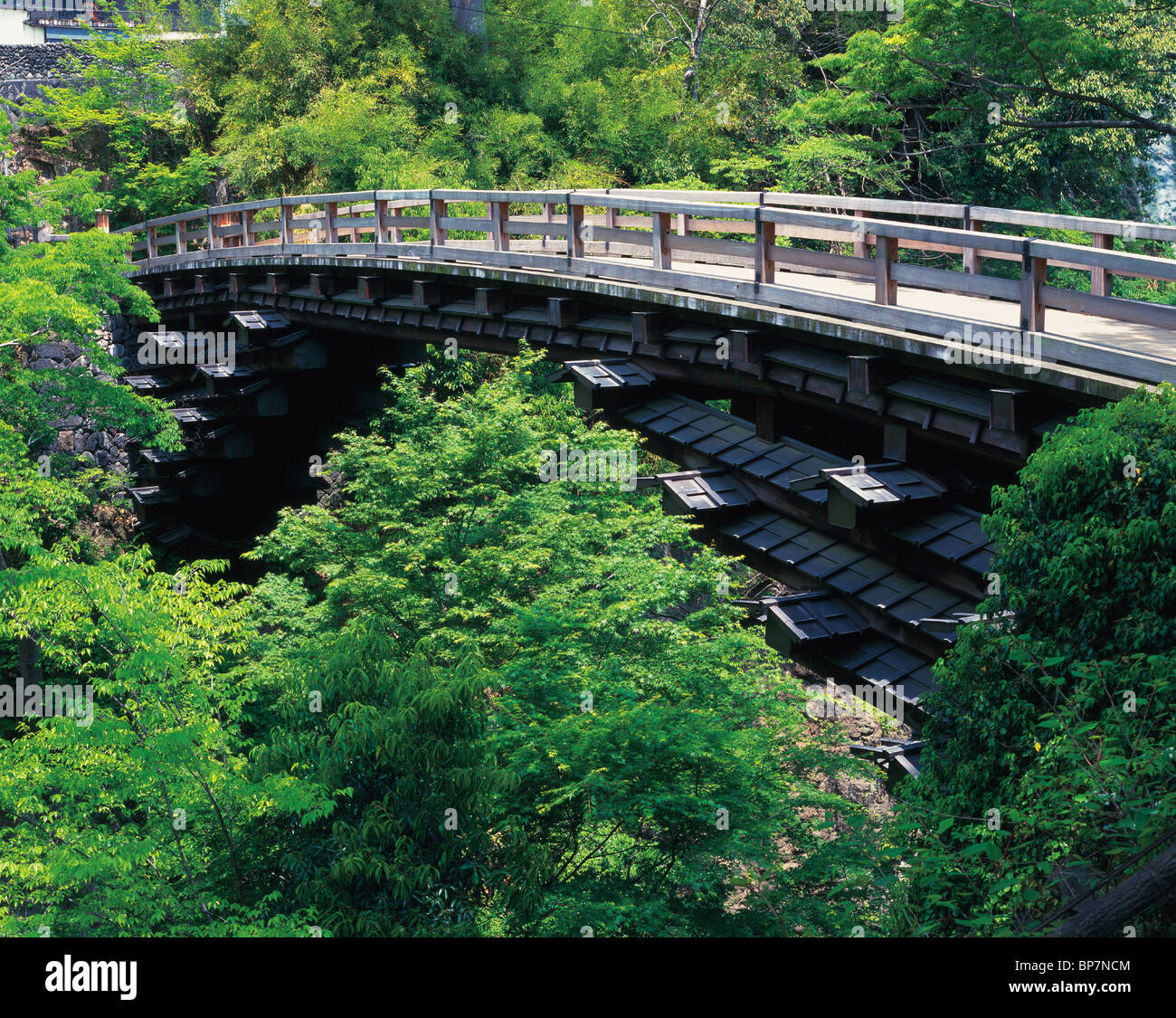 Saruhashi Bridge, Otsuki, Yamanashi Prefecture, Japan Stock Photo