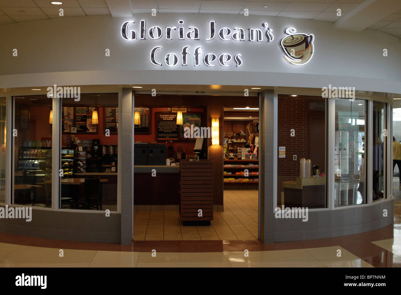 Coffee shop at Blue Heron Service Plaza on the Ohio turnpike Stock