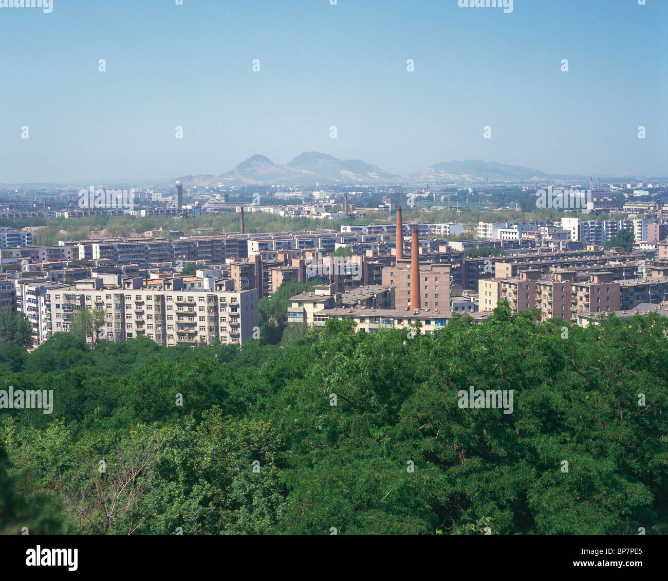 An Iron Ore Industrial Complex, Liaoning Province, China Stock Photo
