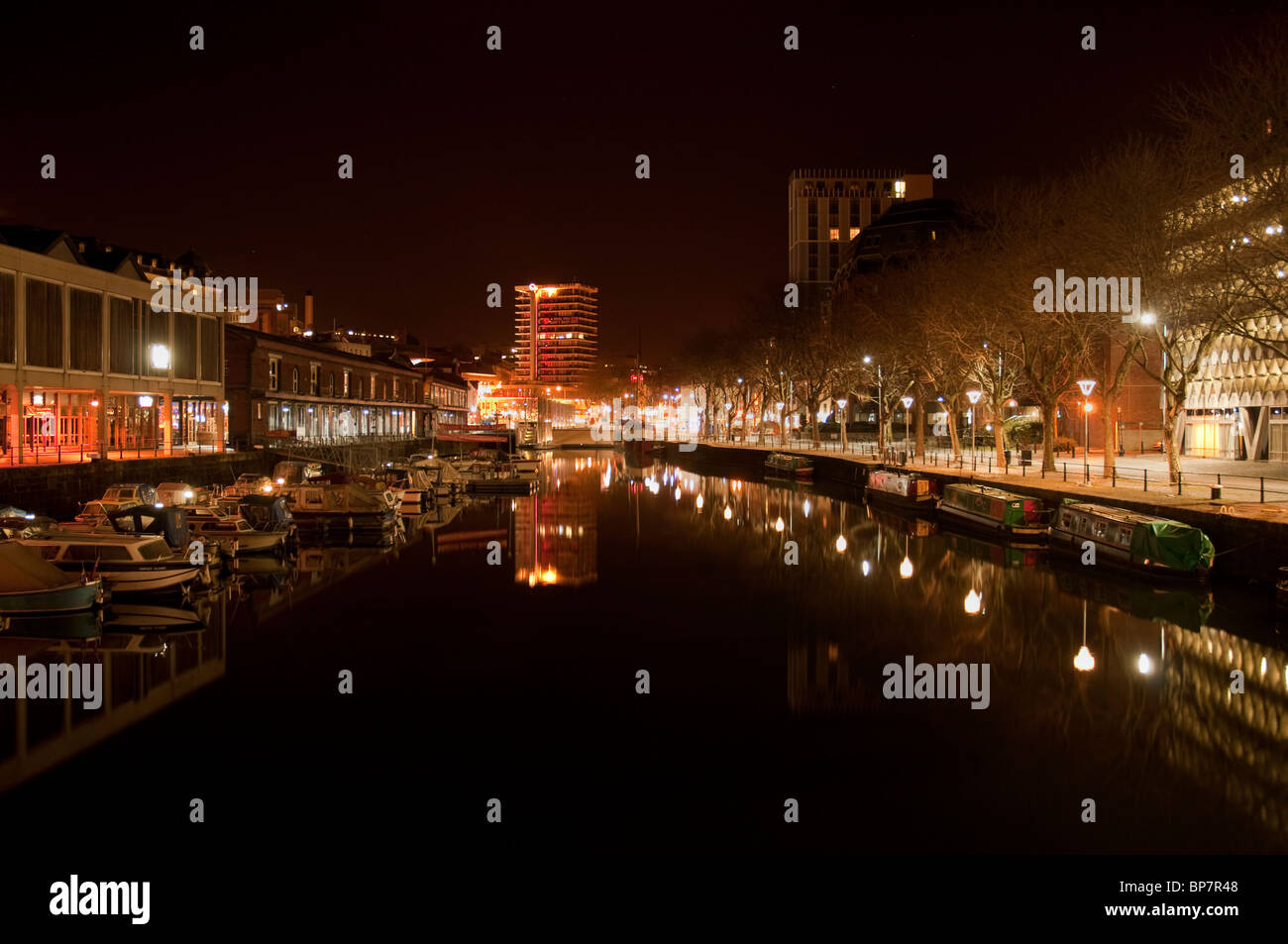 Bristol Canal at night. Jack Moon Photography Stock Photo