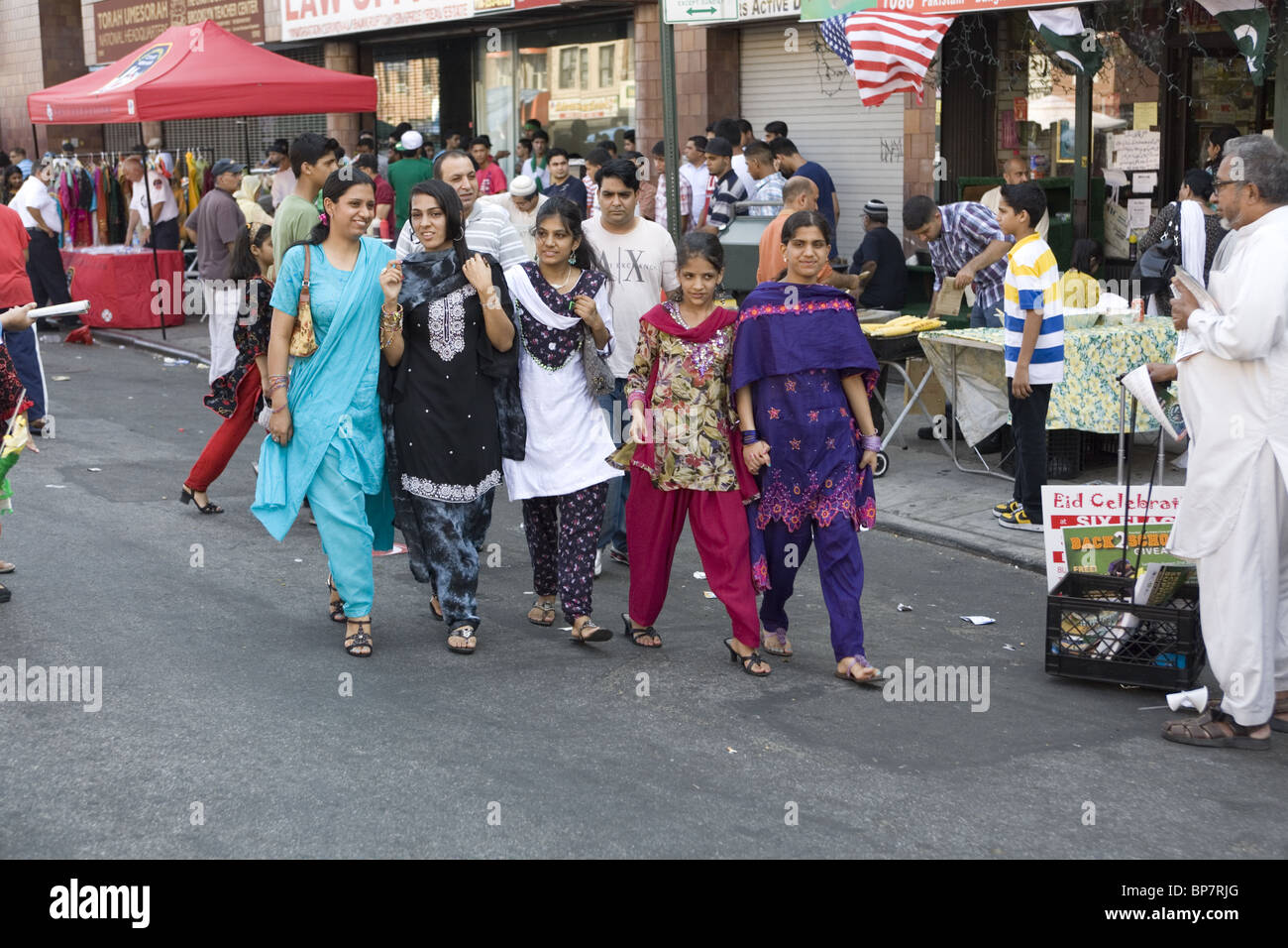 Little Pakistan neighborhood during Pakistani Independence Day Festival