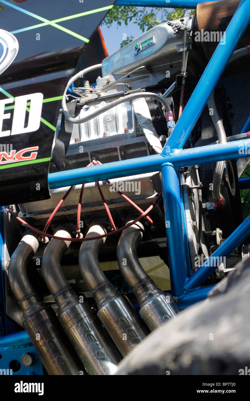 Powerful engine in a "monster truck" at county fair Stock Photo Alamy