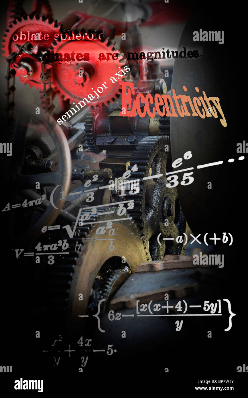 Science and machine design abstract Stock Photo