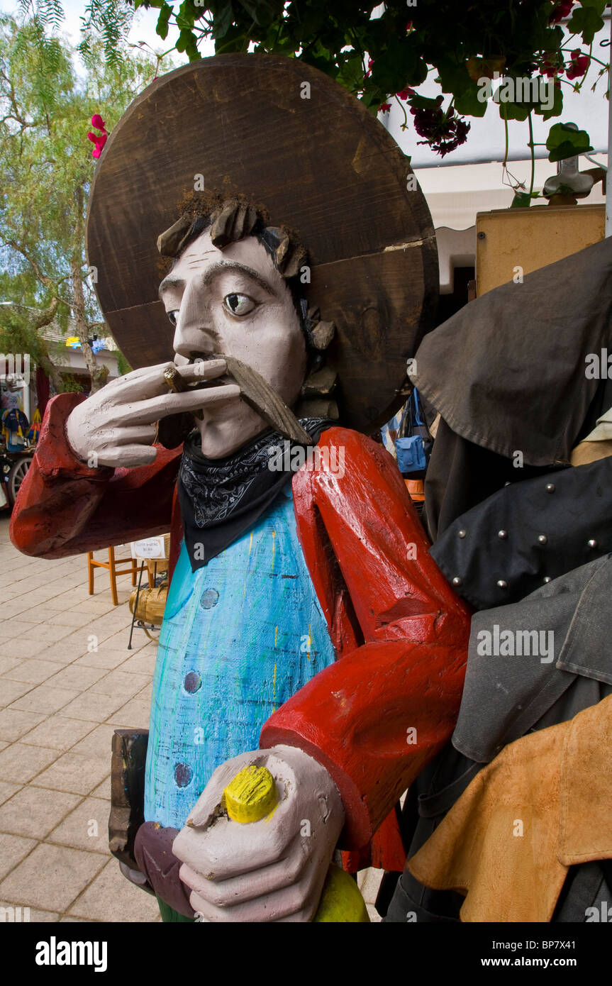 Outdoor bazaar tourist gift shops at Old Town San Diego State Historic