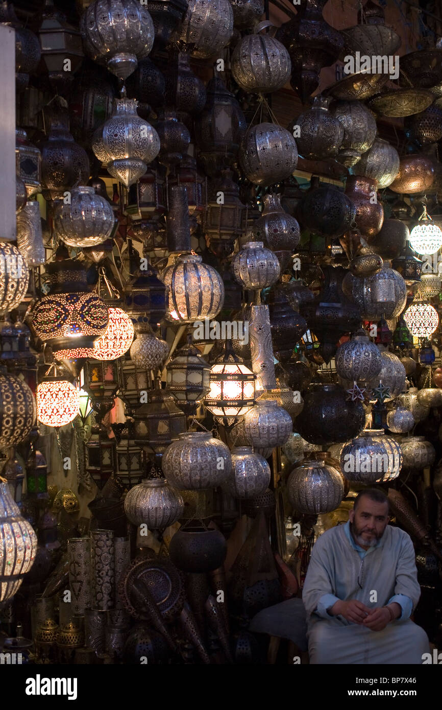 Marrakech Souks, Morocco Stock Photo