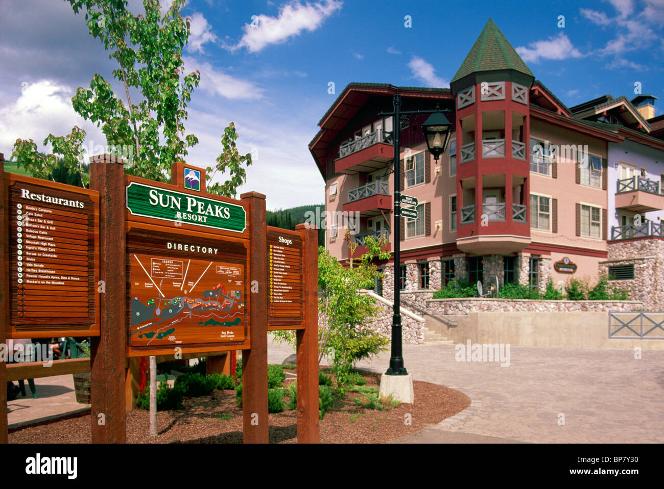 Sun Peaks Resort Village near Kamloops, BC, British Columbia, Canada