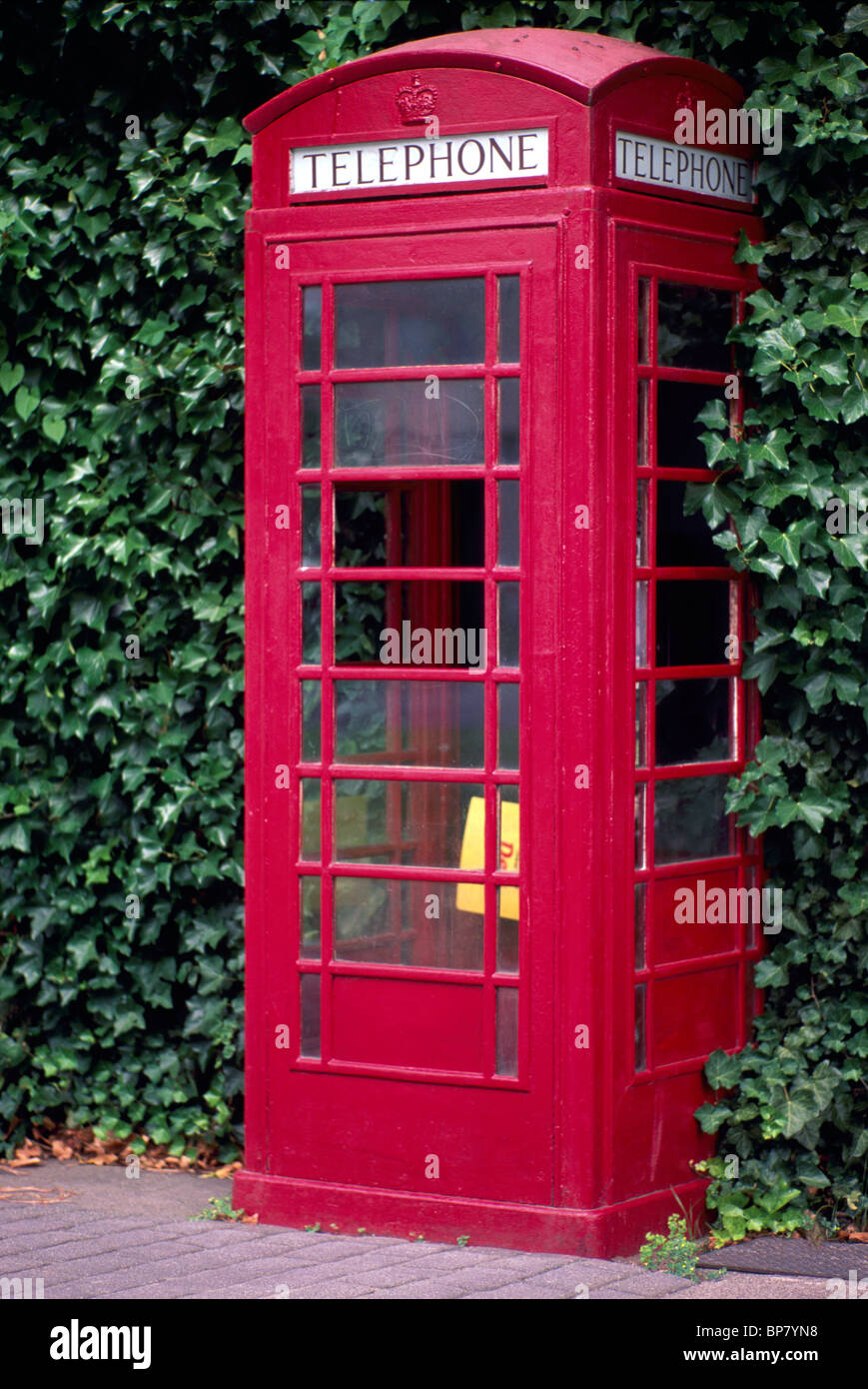 Red Telephone Box, Phone Booth, Old Town Bellingham, Washington, USA