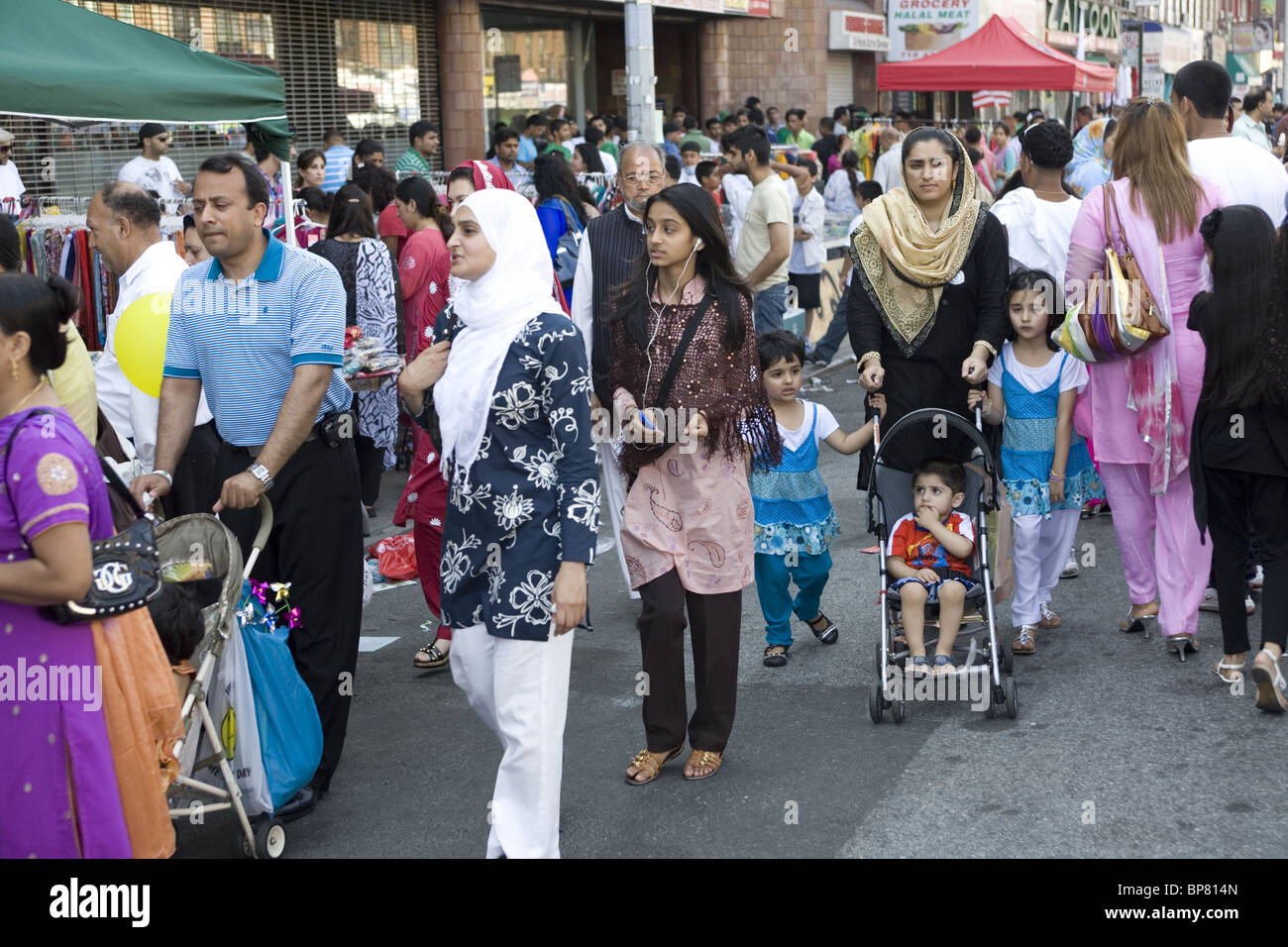 Little Pakistan neighborhood during Pakistani Independence Day Festival