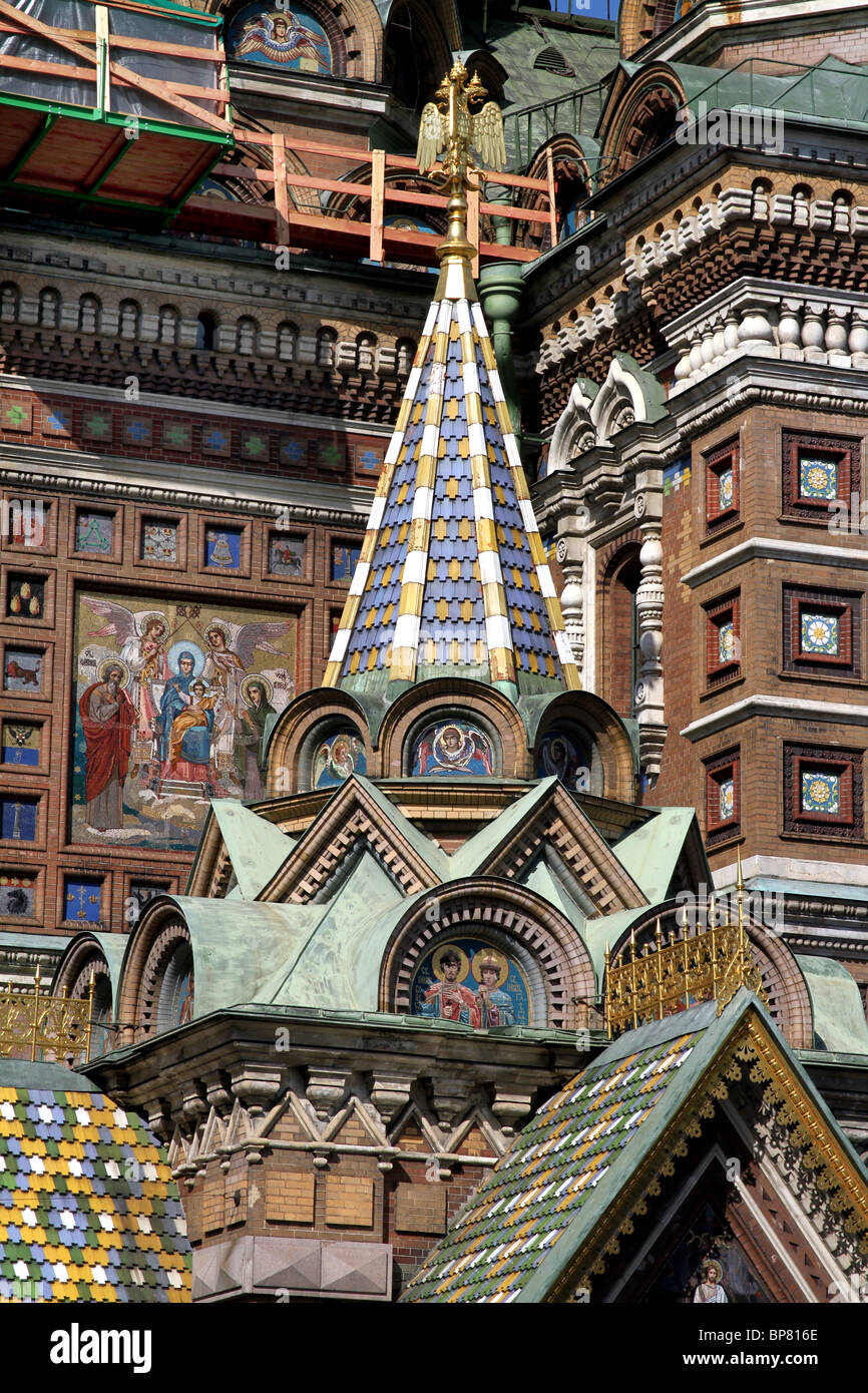 The Church of Our Saviour on Spilled Blood in St. Petersburg, Russia Stock Photo