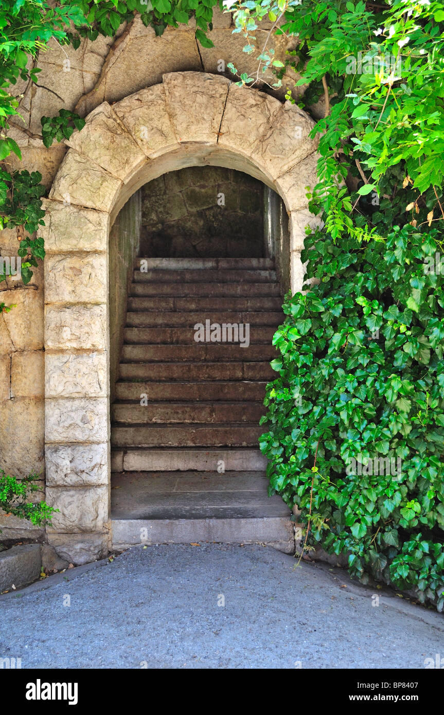 Entrance. Secret gateway to another world Stock Photo Alamy