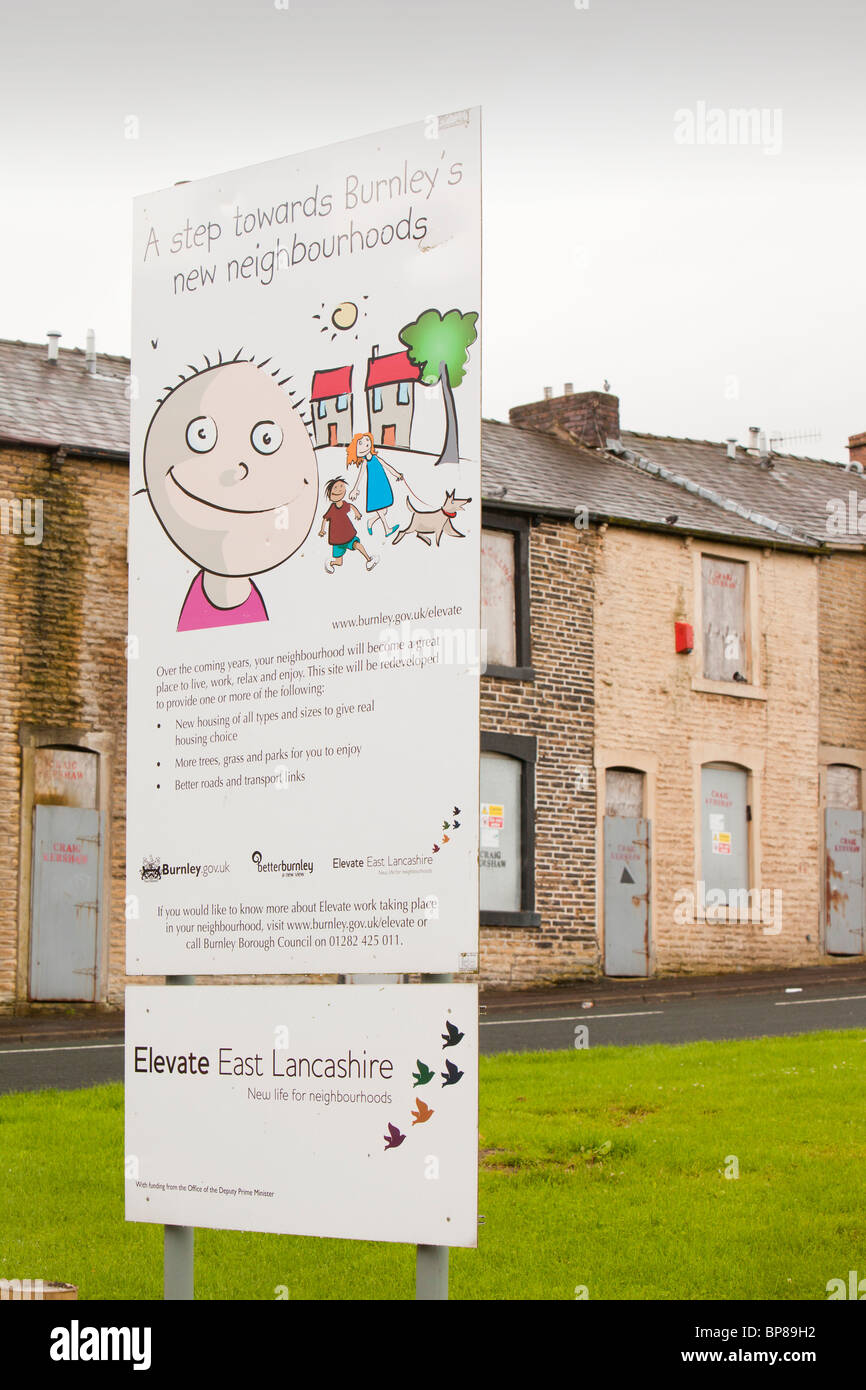 Boarded up derelict houses in Burnley, Lancashire, UK Stock Photo Alamy