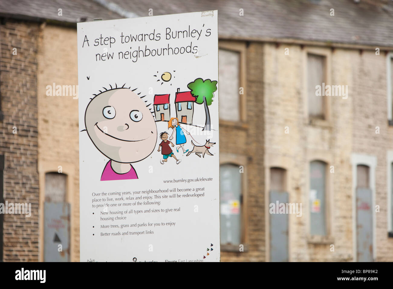 Boarded up derelict houses in Burnley, Lancashire, UK Stock Photo Alamy