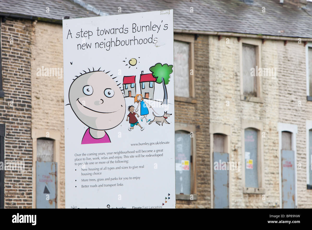 Boarded up derelict houses in Burnley, Lancashire, UK Stock Photo Alamy