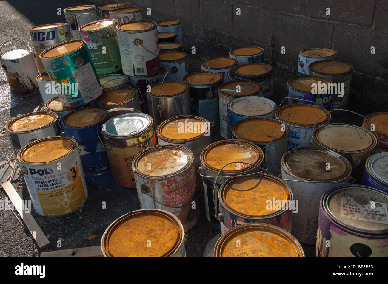 Discarded and improperly stored paint cans constitute an environmantal