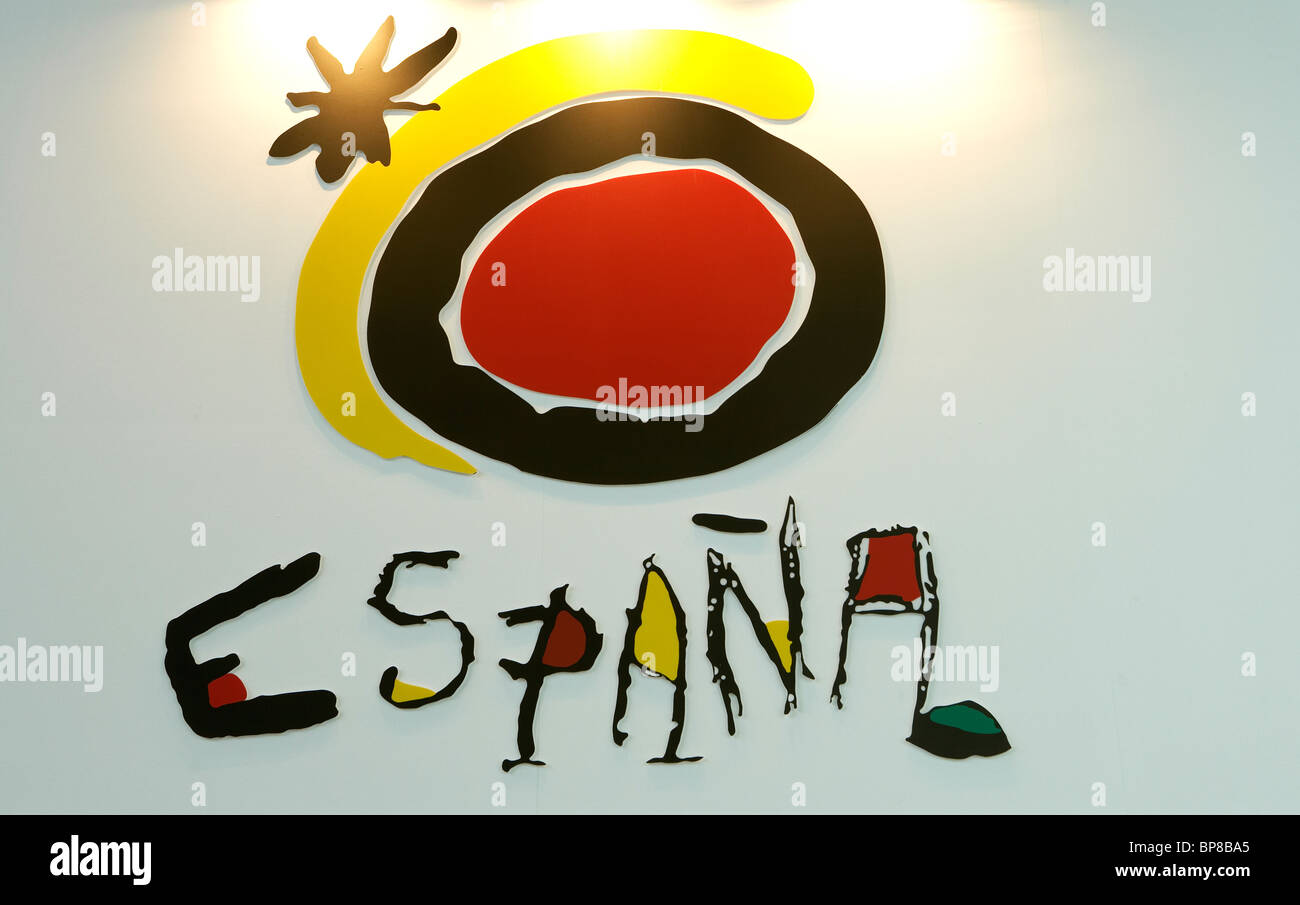 The logo of Spain for promoting tourism Stock Photo