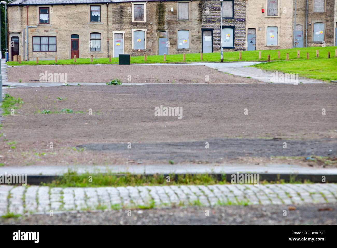 Boarded up derelict houses in Burnley, Lancashire, UK Stock Photo Alamy