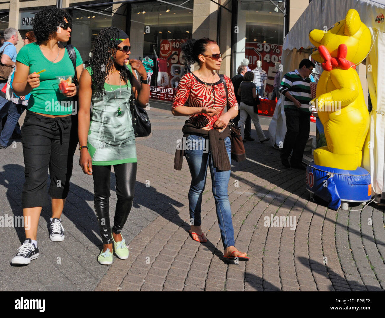 Cologne Germany Young Women In The Street Stock Photo Alamy Cologne Germany Young Women In The Street BP8JE2