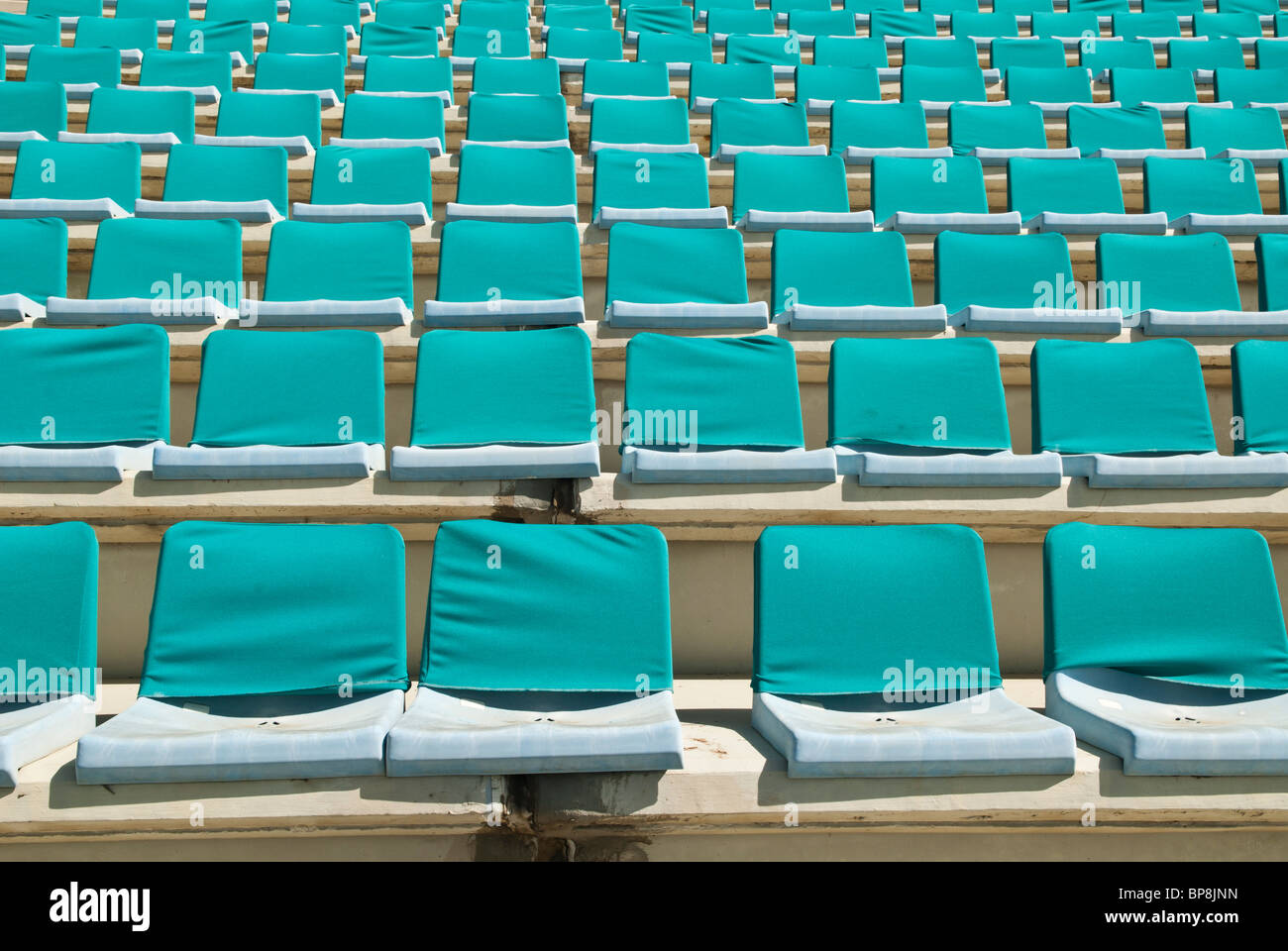 Blue seats in sports city stadium Beirut Lebanon Stock Photo Alamy