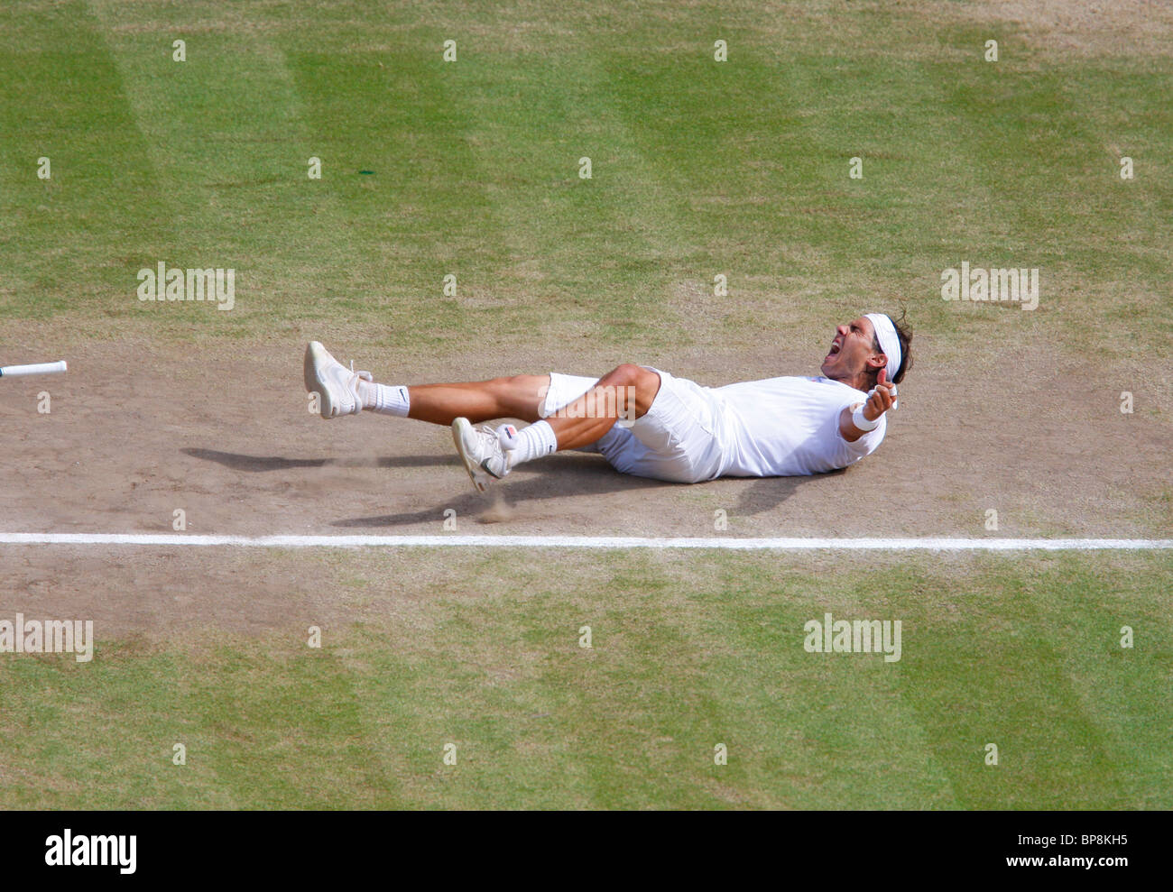 2010 Wimbledon men's singles final winner Rafael Nadal, Spain, Stock Photo