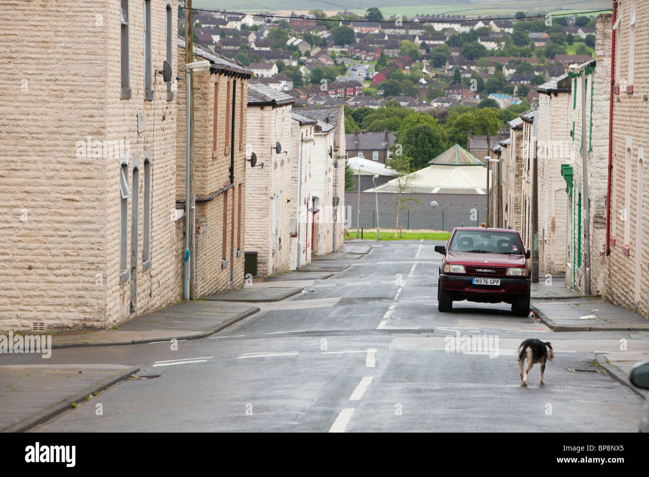 Boarded up derelict houses in Burnley, Lancashire, UK Stock Photo Alamy