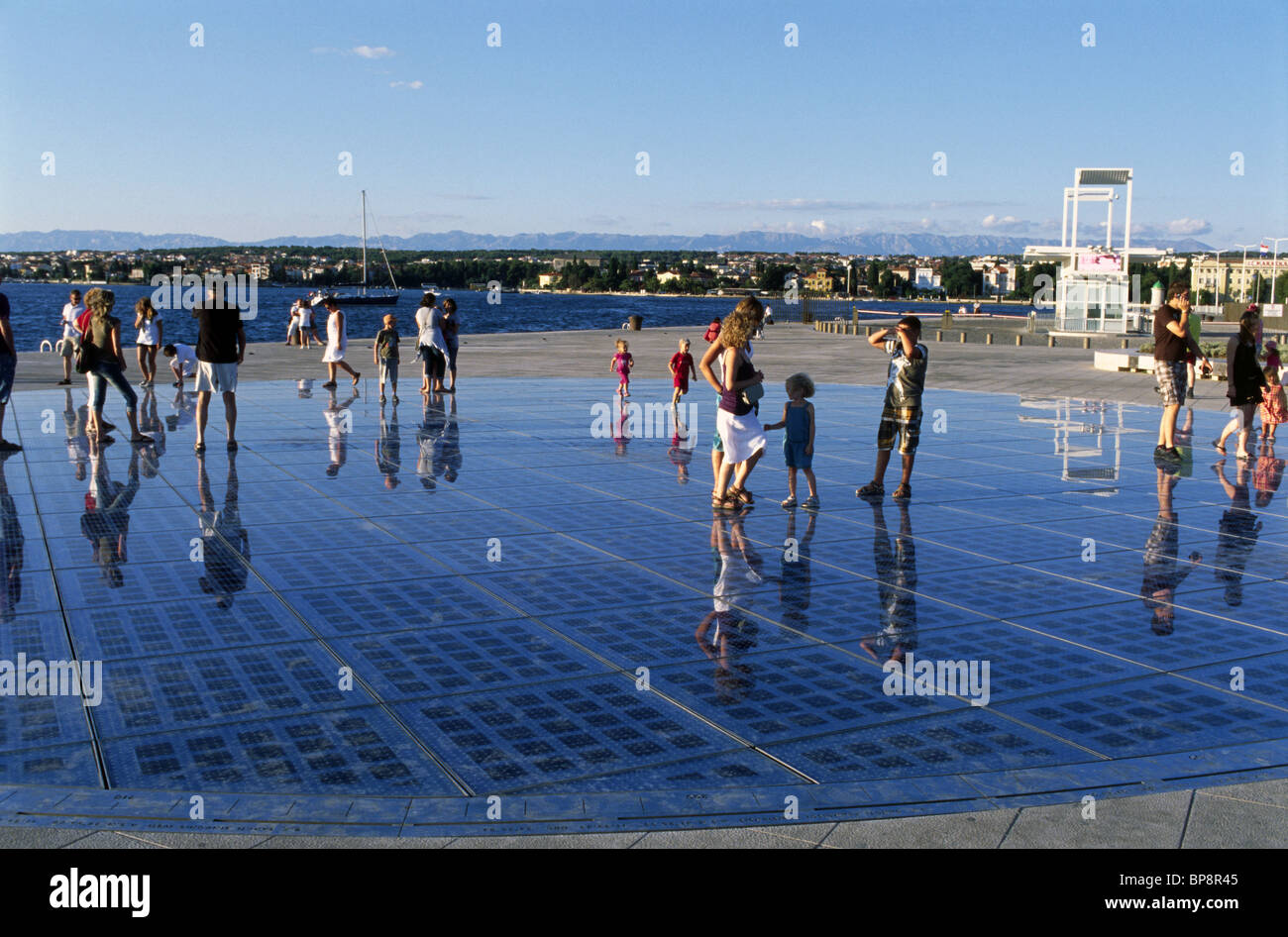 The Greeting to the Sun monumeht, Zadar waterfront, Croatia Stock Photo