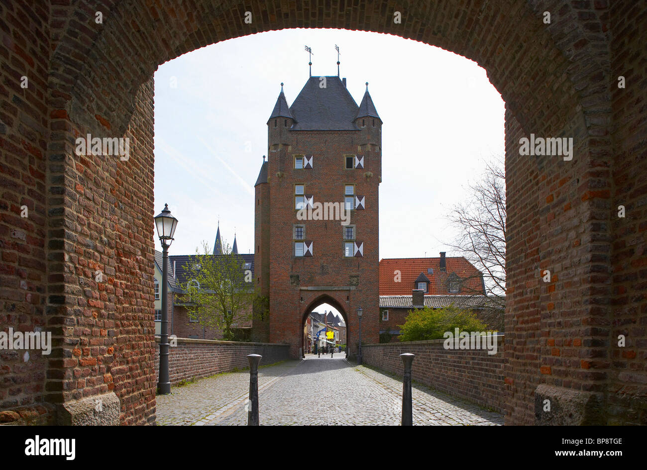 Klever Tor in Xanten, spring, day, Niederrhein, North Rhine-Westphalia, Germany, Europe Stock Photo