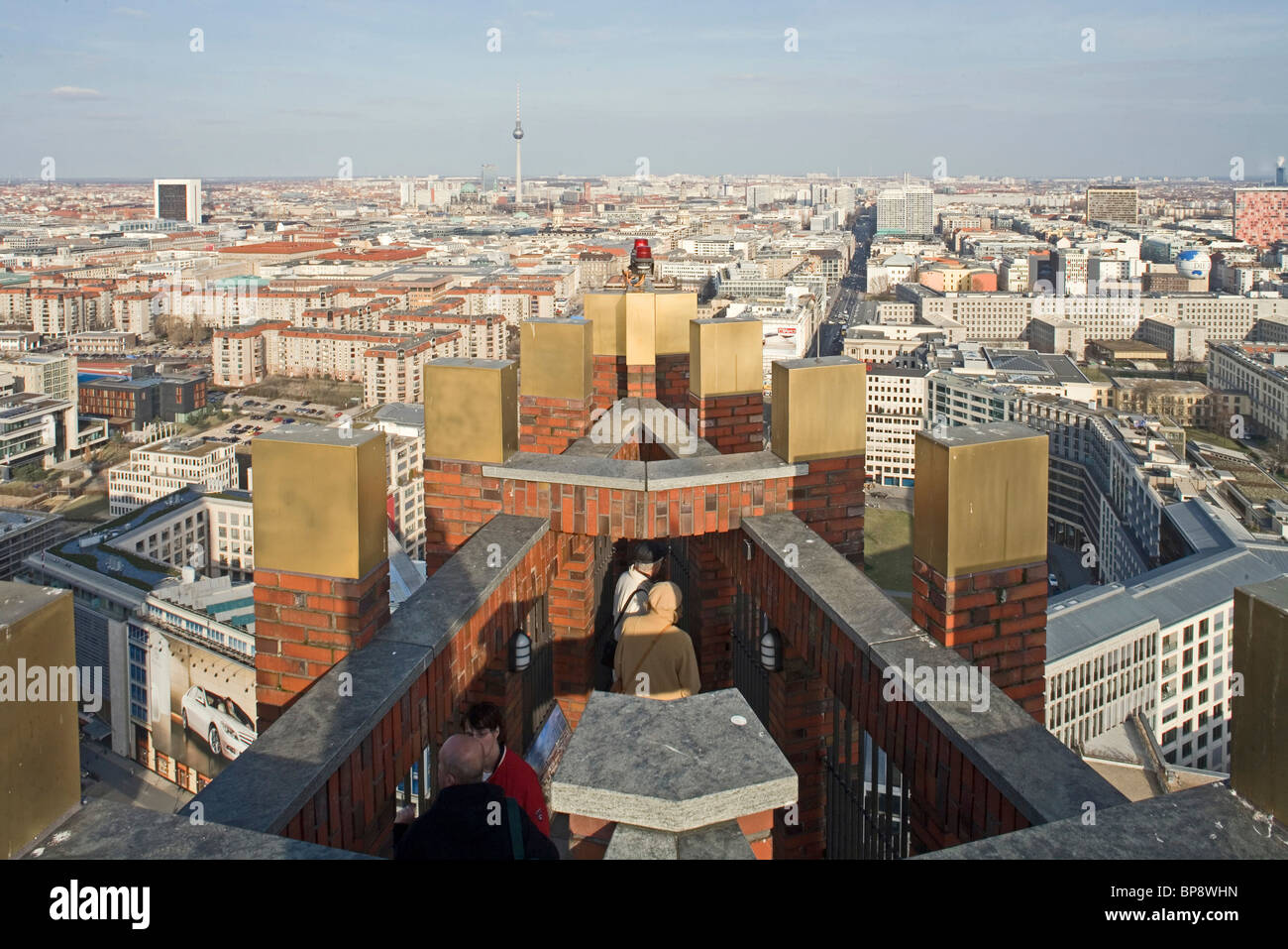 panorama viewing platform, Kollhoff Tower, Potsdamer Platz, Berlin, Germany Stock Photo