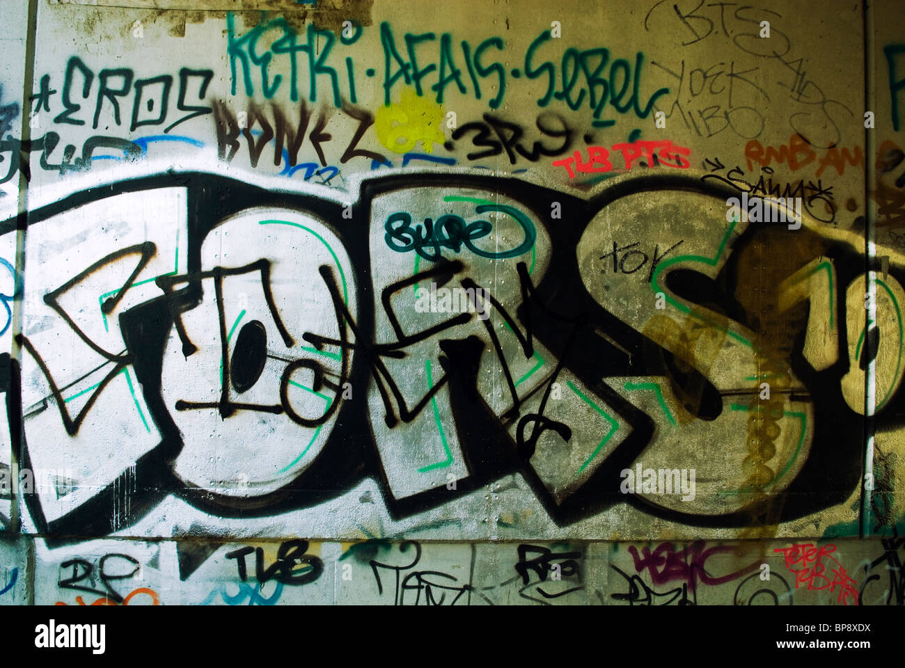 Graffiti Berlin Germany Stock Photo