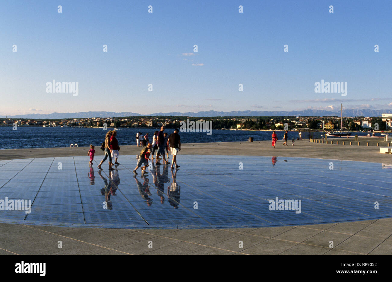 The Greeting to the Sun monumeht, Zadar waterfront, Croatia Stock Photo