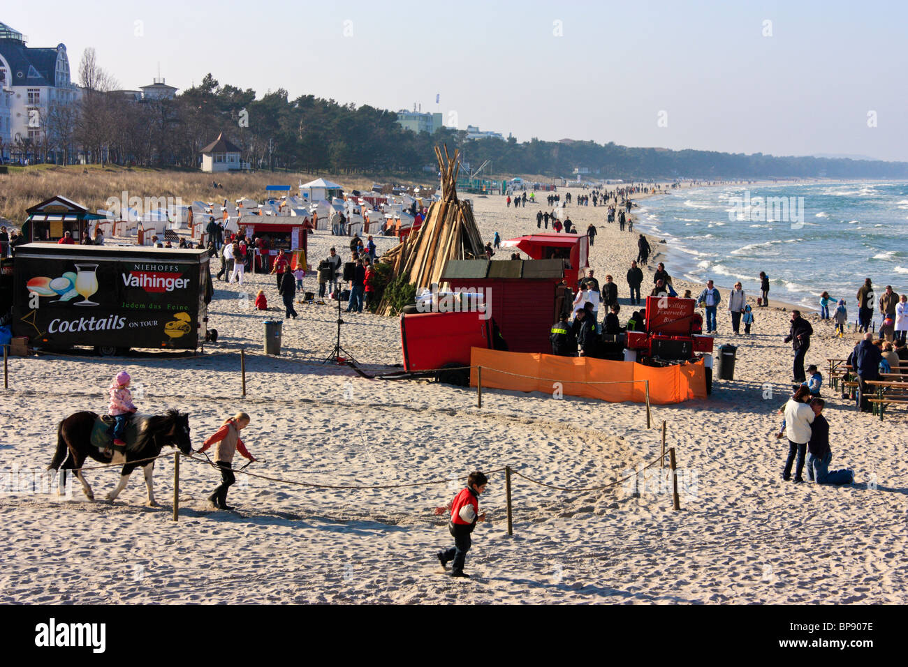 Sandy Beach at the Baltic Coast, Binz, Ruegen, Germany Stock Photo Alamy