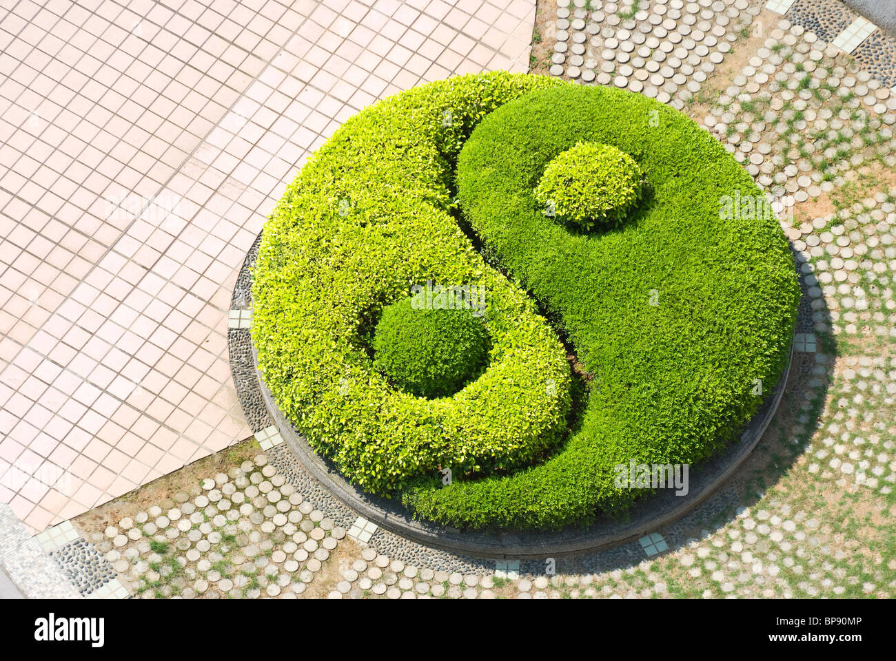 Pattern of Taiji, Chinese traditional culture. Stock Photo
