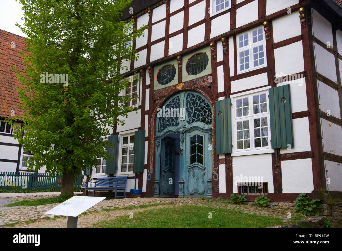 LWL Freilichtmuseum (open air museum) Detmold, Padaborner Dorf (village) Lippe, Northrhine-Westphalia, Germany, Europe Stock Photo