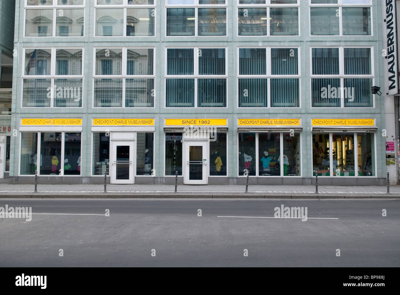 Museum building checkpoint Charlie Berlin Germany Stock Photo