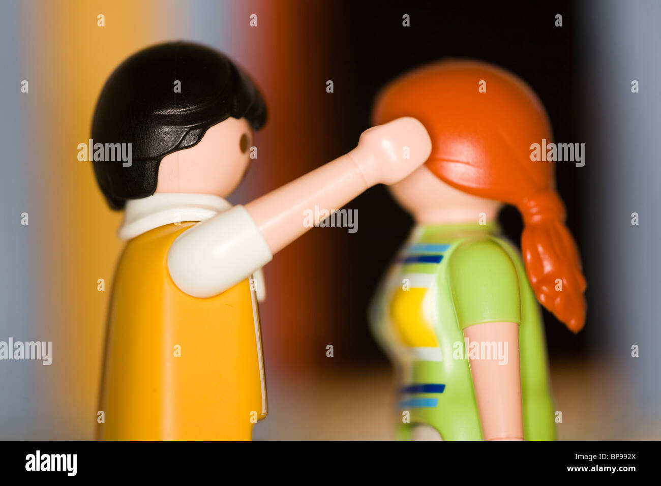 A symbolic representation of violence against women Stock Photo
