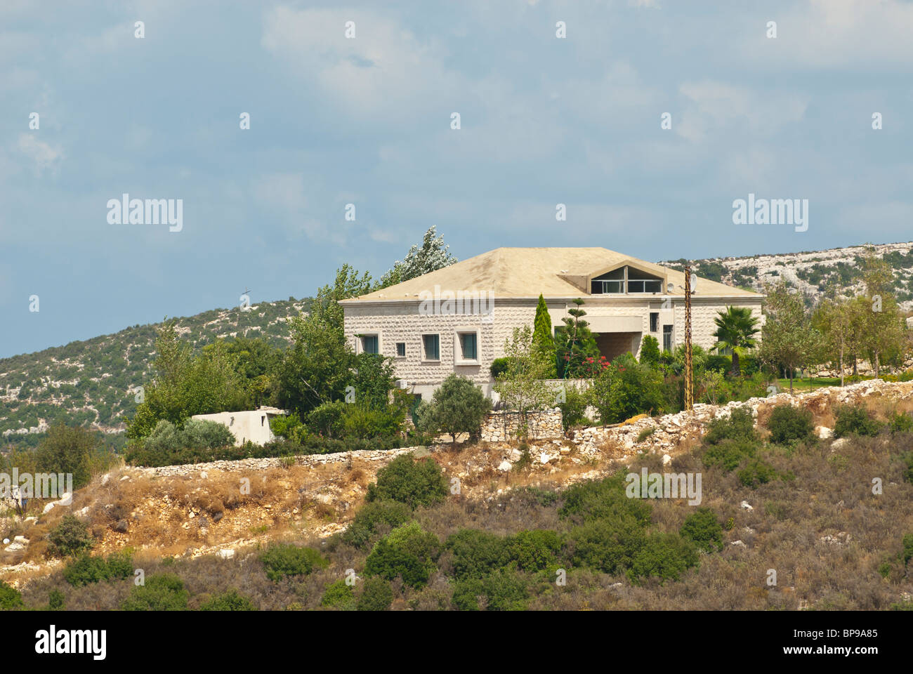 House in the mountains Byblos Lebanon Middle East Stock Photo