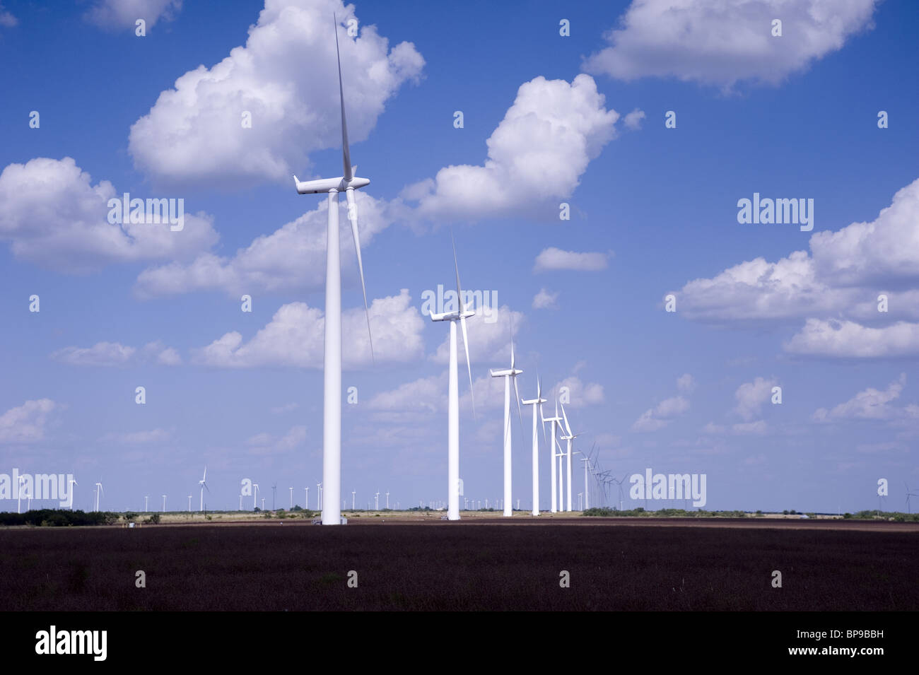 Wind Turbines in West Texas Stock Photo Alamy