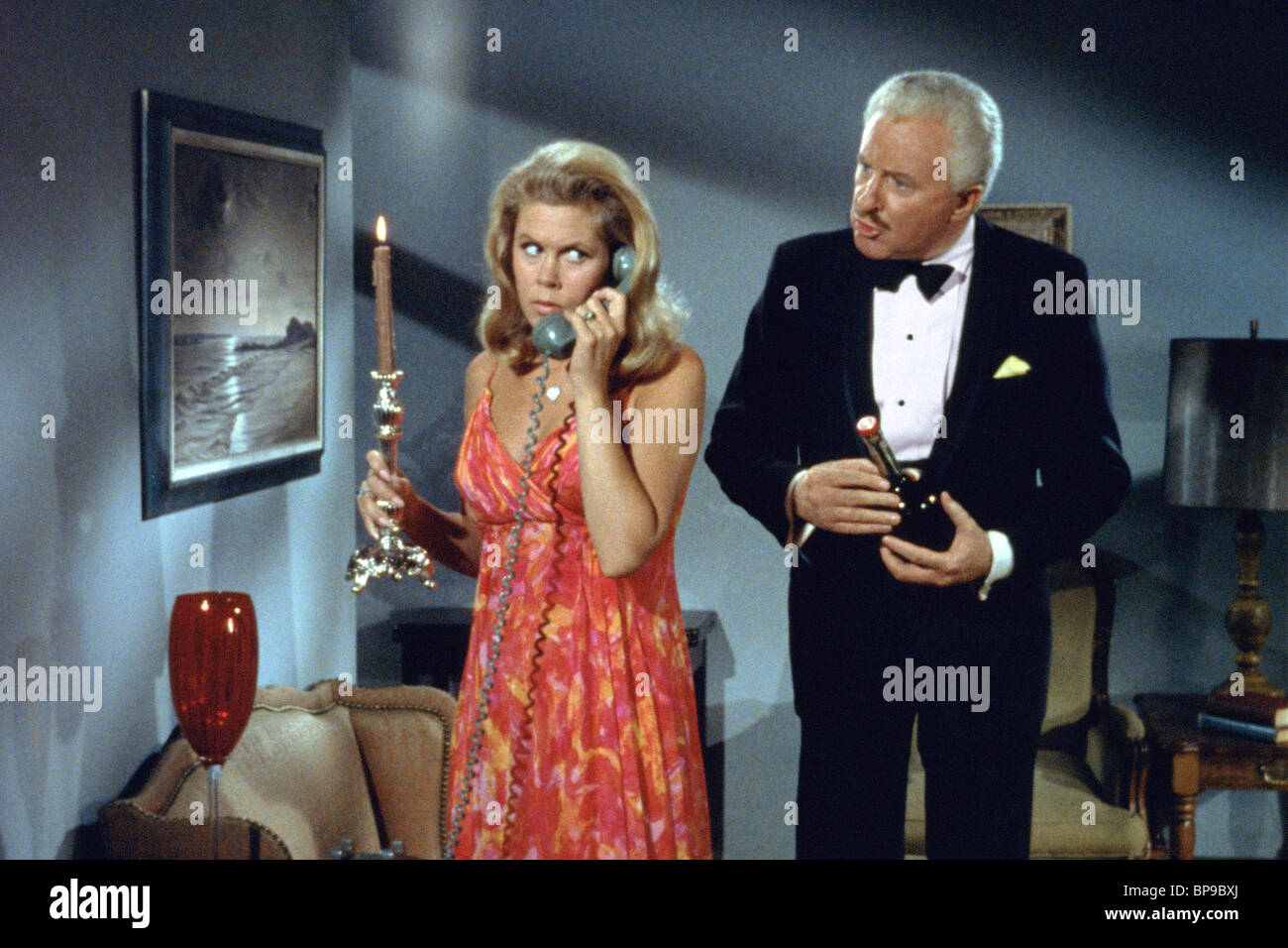 Elizabeth Montgomery David White Bewitched High Resolution Stock