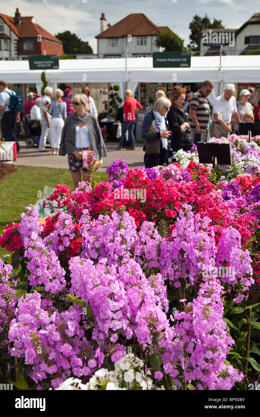 UK, England, Merseyside, Southport Flower Show, visitors at nursery