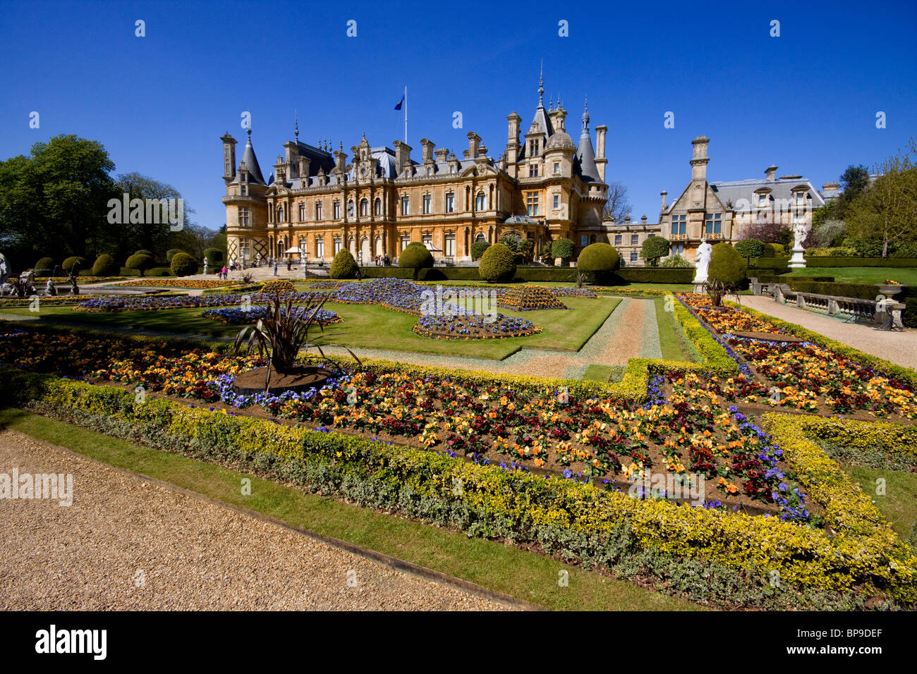 Waddesden Manor Buckinghamshire chateau stately home Rothschild Stock Photo