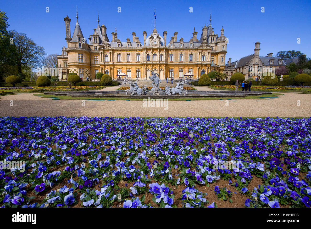 Waddesden Manor Buckinghamshire chateau stately home Rothschild Stock Photo