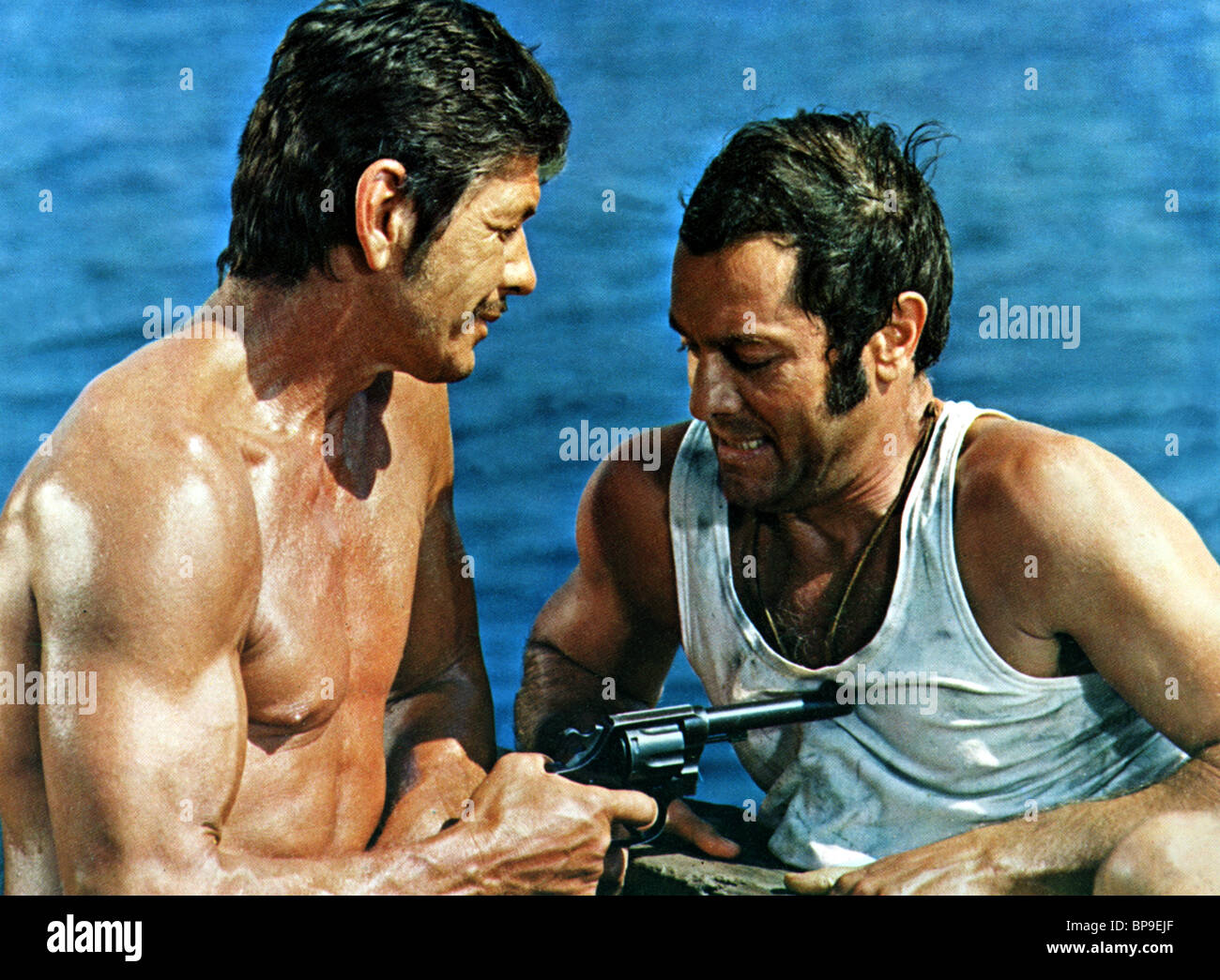 Charles Bronson Tony Curtis You Can T Win Em All 1970 Stock Photo Alamy
